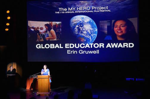 Erin Gruwell - recipient of MY HERO's 2015 Global Educator Award